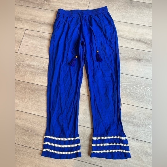 MIRACLESUIT & talbot blue crochet pull on beach pants size xs - Picture 1 of 8